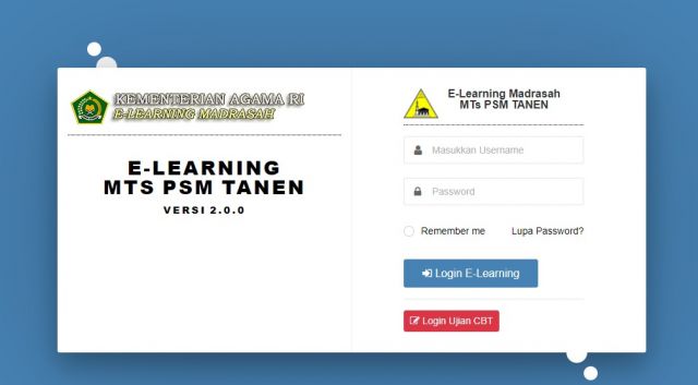 Siswa Tetap Belajar via E-Learning MTs PSM Tanen Rejotangan Tulungagung