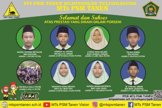 Juara Lomba Porseni Se-Jawa Timur, Kontingen MTs PSM Tanen Borong Juara