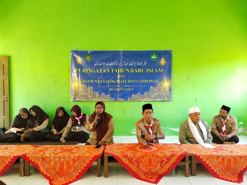 Acara Rutinan MTs PSM Tanen saat Peringatan Tahun Baru Islam